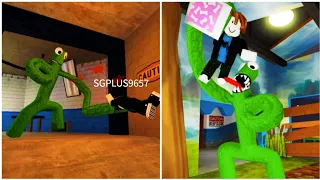 Rainbow Friends Green All Third Person Jumpscares