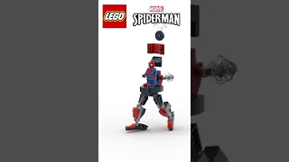 LEGO Marvel Spider-man Mech Battle Satisfying Building Animation