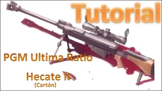 PGM Ultima Ratio Hecate II de papel - tutorial - homemade PGM Ultima Ratio Hecate II