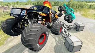 Insane Obstacle Course High Speed Jumps and Crashes #15 - BeamNG Drive | Griff's Garage