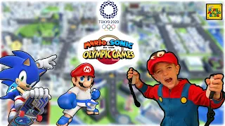 MARIO AND SONIC AT THE OLYMPIC GAMES! TOKYO 2020 - The Mario Kid and DADDIO fight NEGA EGGMAN!!