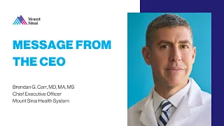 Message from the Chief Executive Officer: Brendan Carr, MD, MA, MS