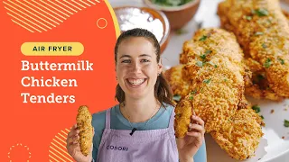 Juicy Buttermilk Chicken Tenders in the Air Fryer | Quick & Crispy