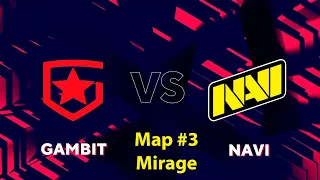 Gambit vs Natus Vincere (Map 3 Mirage Bo3) BLAST Premier Spring Finals 2021