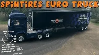 SpinTires | Scania Truck and Trailer Mod Review and Gameplay | Download Links In Description