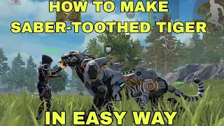 HOW TO MAKE SABER-TOOTHED TIGER | Last Island Of Survival