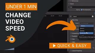 Blender Tutorial: How to Speed Up Video in Blender Video Editor