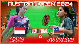 CHAIRA (INA) VS SITI ZULAIKHA (MAS) || SF AUSTRIAN OPEN 2024