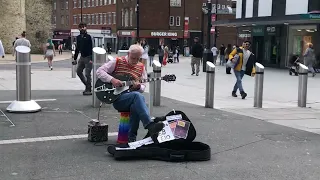 The Third Man Theme - busking in Southampton