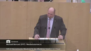 Michael Bernard - Klimaticket, Errichtung einer One Mobility GmbH - 30.3.2021