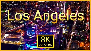 Los Angeles 8K ULTRA HD - Scenic Drone Relaxation Video With Calming Piano Music