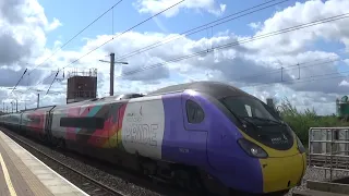 Avanti Pride Train 390119 at Wigan North Western - 29th June 2023