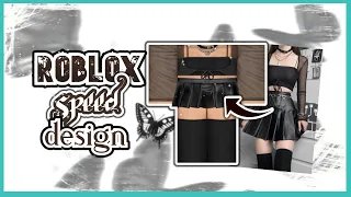 ROBLOX Speed Design✧ Black Aesthetic Outfit |  Paint Tool Sai |  victoriagiaa