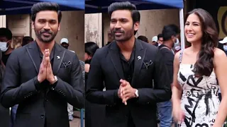 Dhanush doing Namaste Pose for Sara Ali Khan | Simplicity | Atrangi Re Movie Promotion