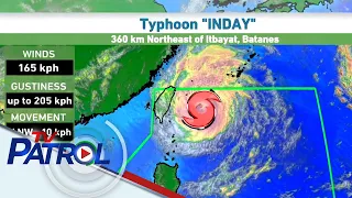 Bagyong Inday napanatili ang lakas | TV Patrol