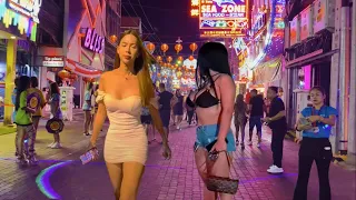 Thailand Pattaya Walking Street After 2AM Nightlife Scenes So Many Pretty Ladies!