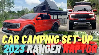 Car Camping Set Up 2023 Ford Ranger Raptor