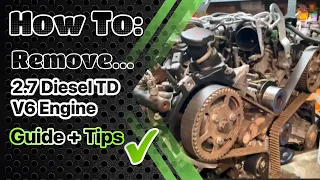 2.7 Diesel TD V6 Engine Removal Guide: Jaguar, Range/Land Rover, Ford Territory, Citroen, Peugeot