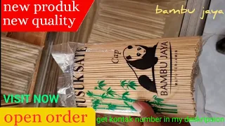 tusuk sate terbaru dari bambu jaya , kwalitas terbaik bambu jaya , mesin terbaru bambu jaya