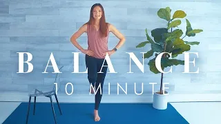 10 Exercises for Balance and Fall Prevention // Full Follow Along Workout