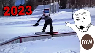 If "My Snowboarding Skillz" was made in 2023 (2nd video on YouTube)