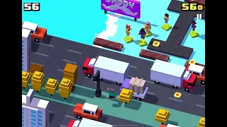 Crossy road, "Daddy" game play