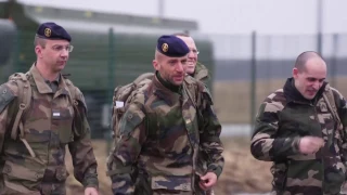 French Troops Arrive in Estonia - (IT Version without Music)