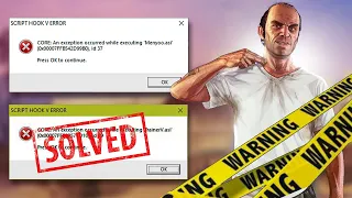 How To Fix An exception occurred while executing Menyoo.asi Error ✅ | GTA V Script Hook V Error Fix