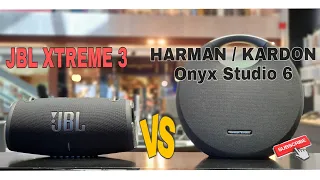 Harman Kardon Onyx studio 6 vs JBL Xtreme 3 sound showdown.
