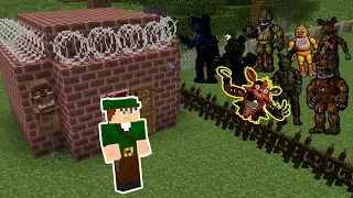 DESAFIO DA BASE VS APOCALIPSE DE ANIMATRONICS FIVE NIGHTS AT FREDDY'S NO MINECRAFT ! SOBREVIVEMOS ?