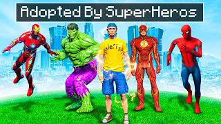 Jeffy Is Adopted By SUPERHEROES in GTA 5!