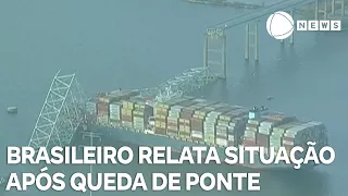 Brasileiro relata situação em Baltimore após queda de ponte nos EUA