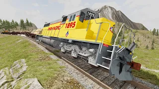 Realistic Train Crashes #51 - Beamng.Drive