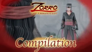 Les Chroniques de Zorro | Episode 13 - 15 | 1 Heure COMPILATION | Dessin animé de super-héros