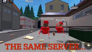 I met 2 vrs in the same server in cook burgers Roblox (Scycide and ShoopyDoop)