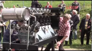 Junkers L5 aircraft engine, start-up