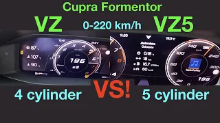 DRAG RACE | Cupra Formentor VZ vs Cupra Formentor VZ5 | I4 vs I5 | 310 vs 390 PS