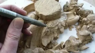 WOODCARVING : Rococo Appliqué in Oak | Rokoko Ornamenten