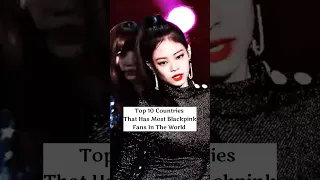 Top 10 Countries That Has Most Blackpink Fans in the World 💜💥 #shorts ‎@GajendraPrajapati7