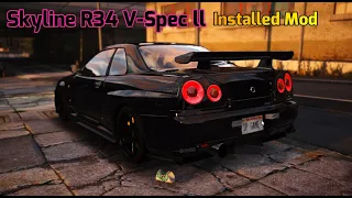 How to Install Skyline R34 V-Spec II GTA 5 Mod 2021