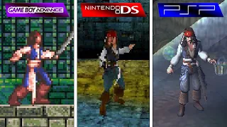 Pirates of the Caribbean Dead Man's Chest (2006) GBA vs DS vs PSP (Graphics Comparison)