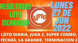 RESULTADOS SORTEO LOTO LUNES 27 DE JUNIO 2022 (DIARIA, JUGÁ 3, COMBO, FECHAS)