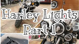 Keeway Superlight 125cc Motorcycle Bike front headlight upgrades. Harley Davidson retrofit. Part 1
