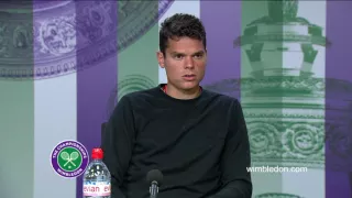 Milos Raonic fourth round press conference