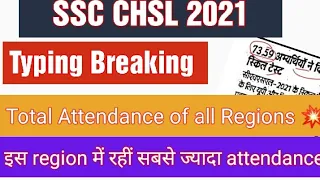 SSC CHSL 2021 Typing Attendance | SSC CHSL 2021 Typing Test Attendance