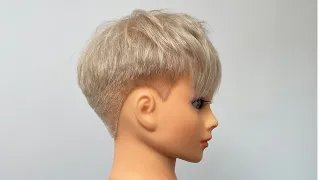 How to cut the Perfect short undercut Pixie by Ben Brown