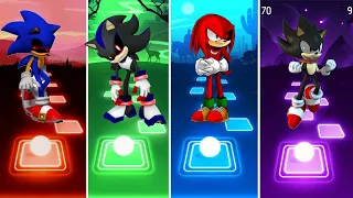 Sonic Exe 🆚 Shadow Exe 🆚 Knuckles Exe 🆚 Dark Sonic || Tiles Hop EDM RUSH Gameplay 🎮🎯