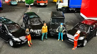 Крутые тачки Гелик, Toyota, Lexus, Range Rover модельки машин Автопанорама 1/43! Про машинки!