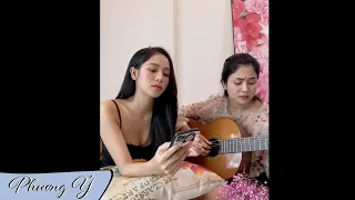 Phút ngẫu hứng của hai chị em Phương Anh và Phương Ý Cover Giọt Lệ Sầu (Lam Phương) (Guitar)