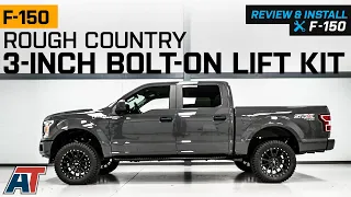 2014-2020 F-150 Rough Country 3-Inch Bolt-On Upper Control Arm Suspension Lift Kit Review & Install